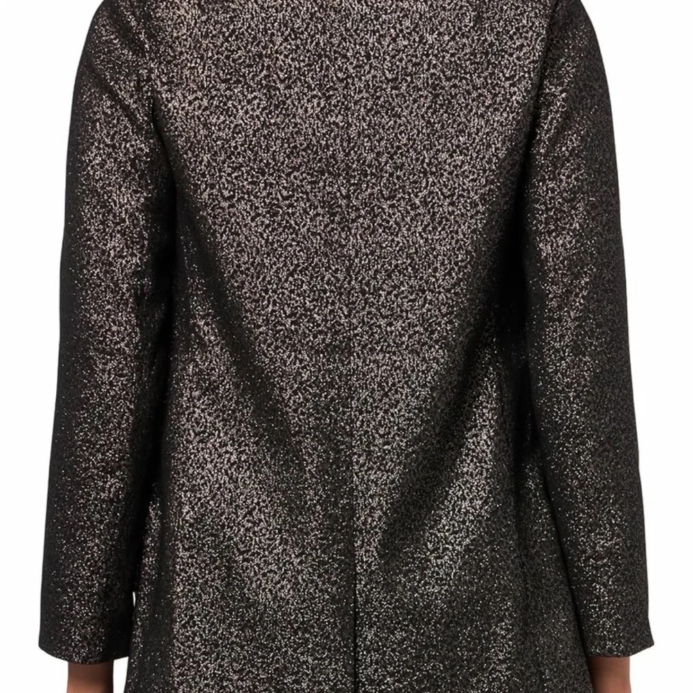 All Saints Alesia Lux Blazer in Black and Gold - Picture 2 of 4